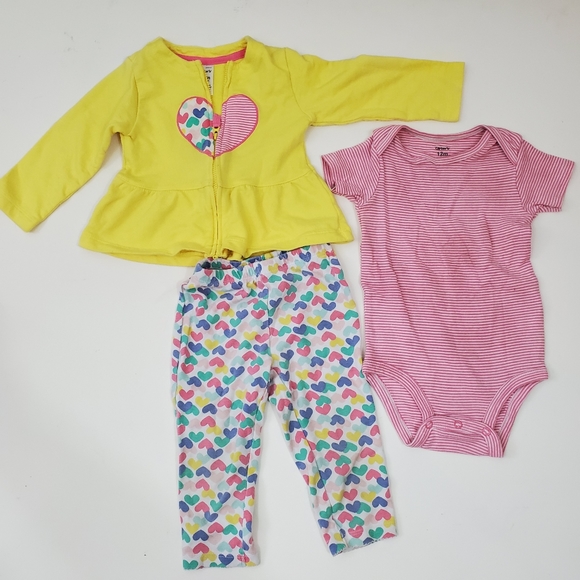 6 pc Carter's Mix & Match Outfits Bundle Size 12m - Picture 3 of 9